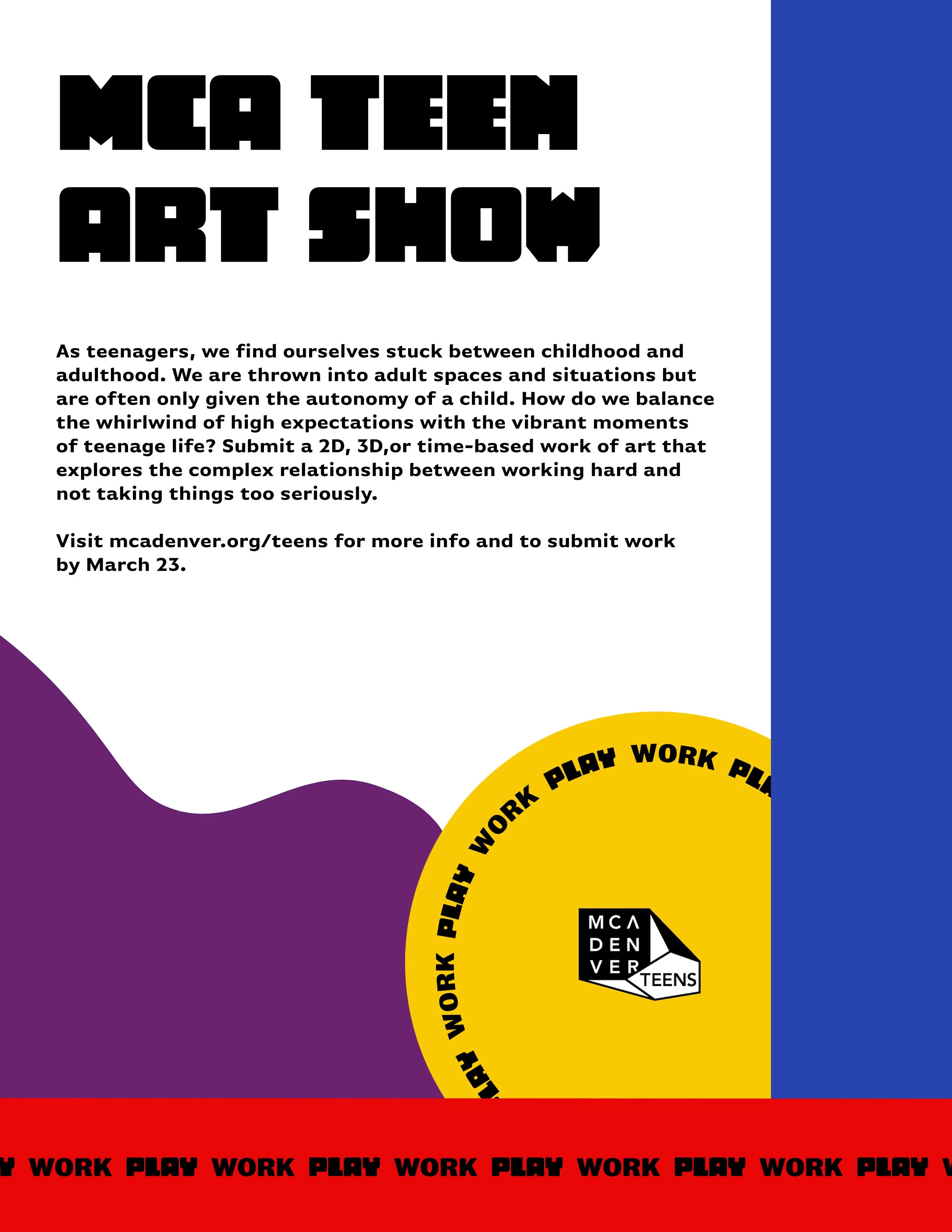 MCA 2019 Teen Art Show Poster
